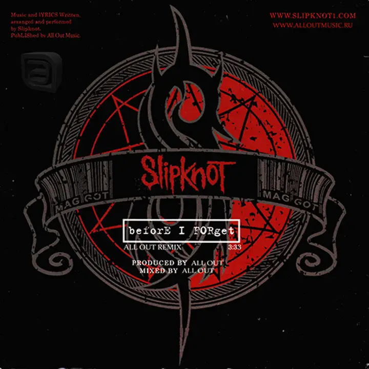 Before I Forget (All Out Remix) — remix page artwork
